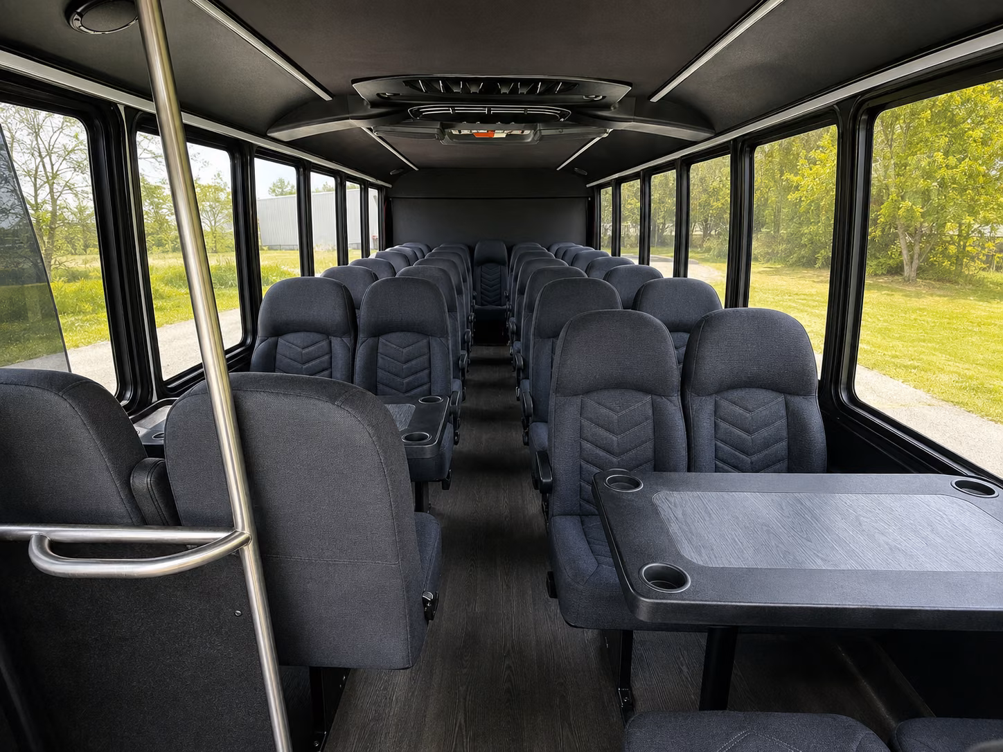 middletown 15 passenger minibus interior