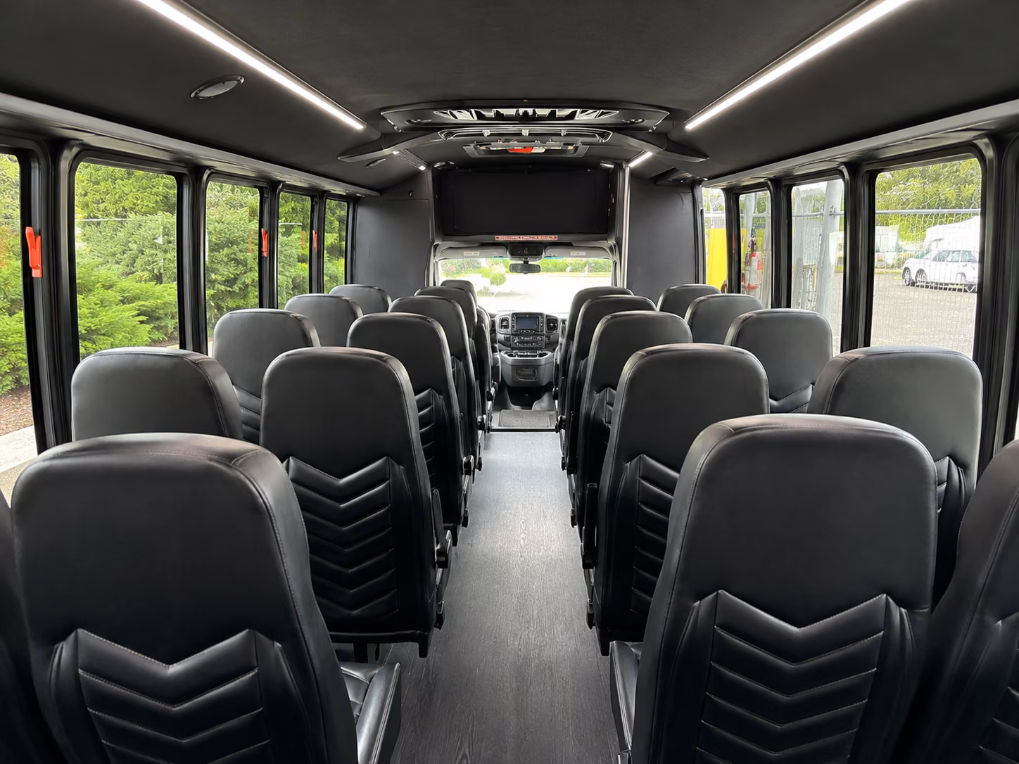 middletown 18 passenger minibus interior