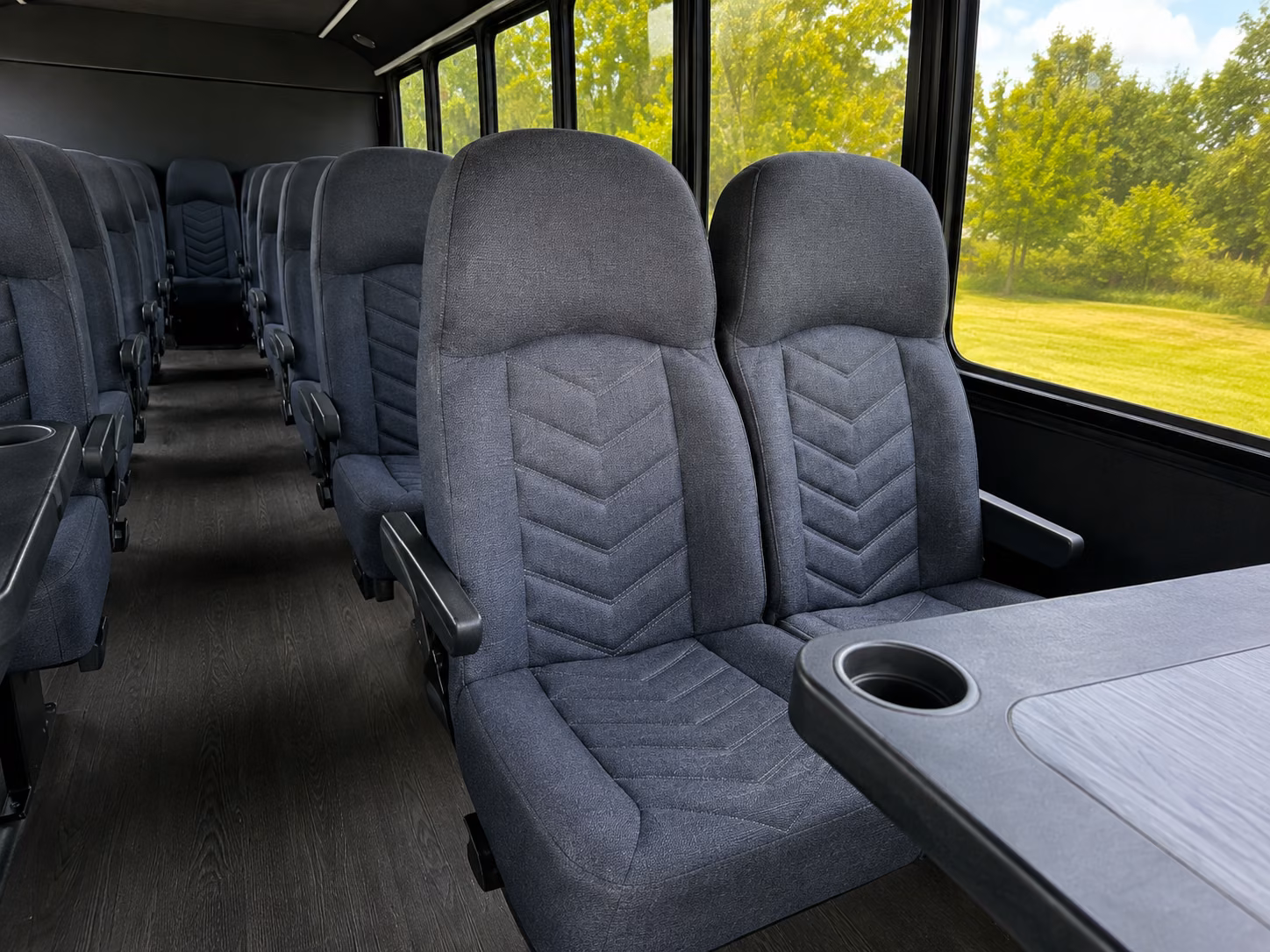 middletown 20 passenger minibus inside