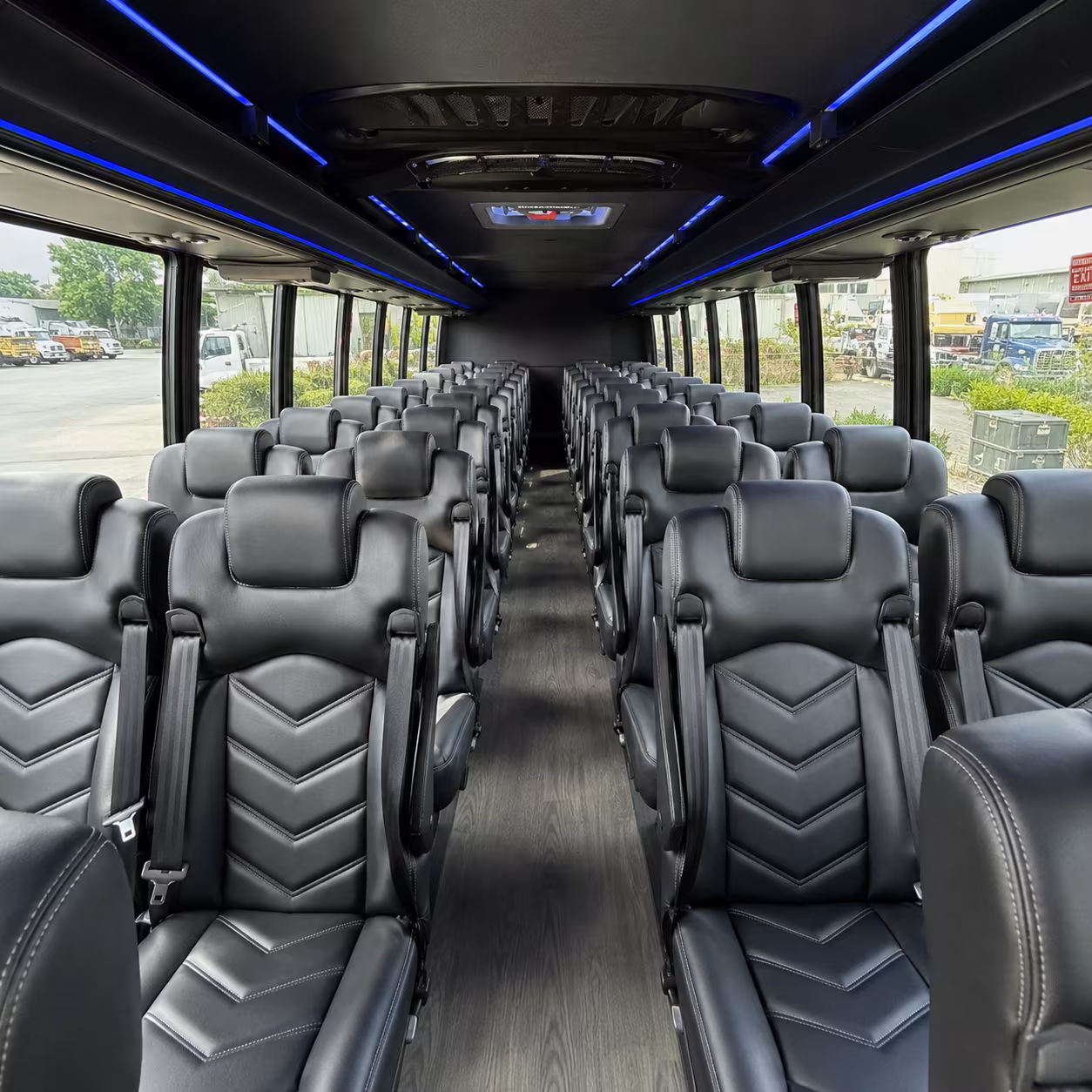 middletown 28 passenger minibus inside
