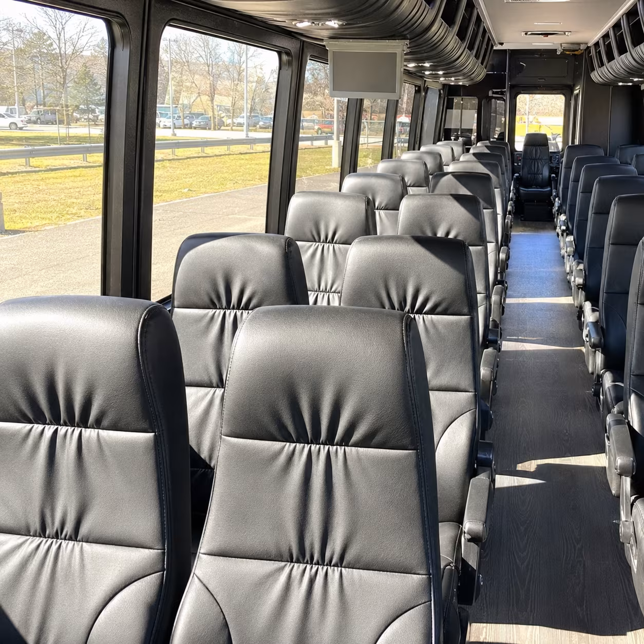 middletown 28 passenger minibus interior
