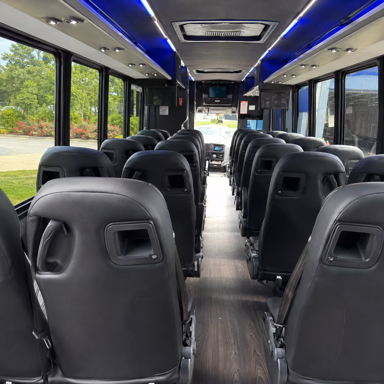 middletown 35 passenger minibus interior