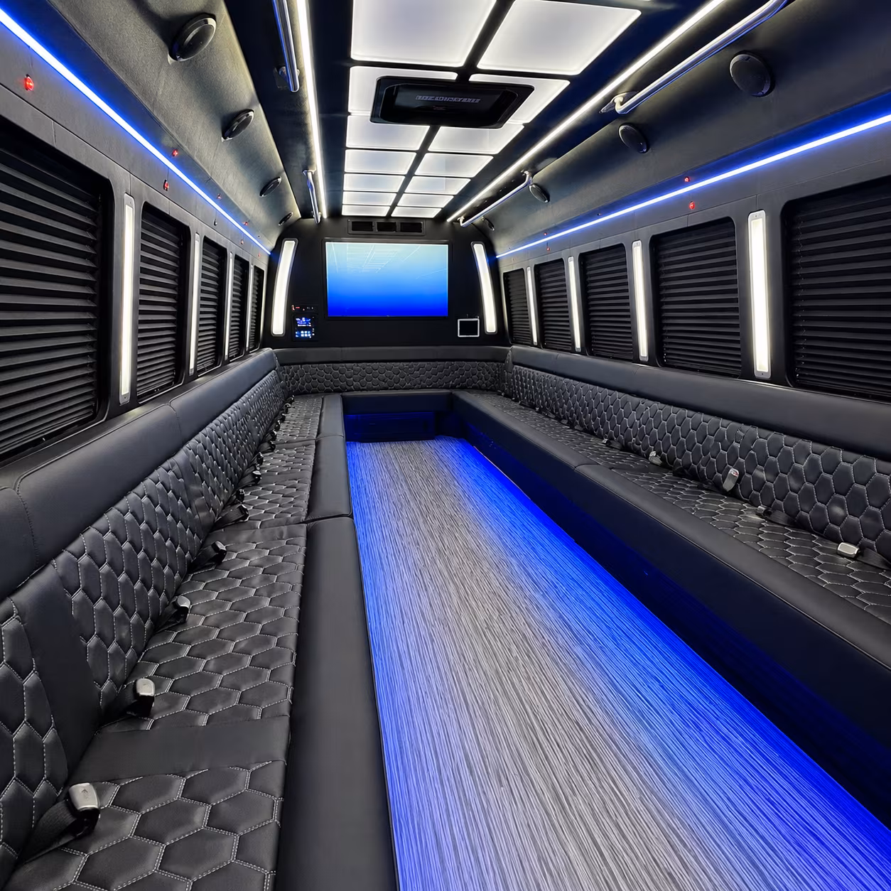 middletown party bus interior